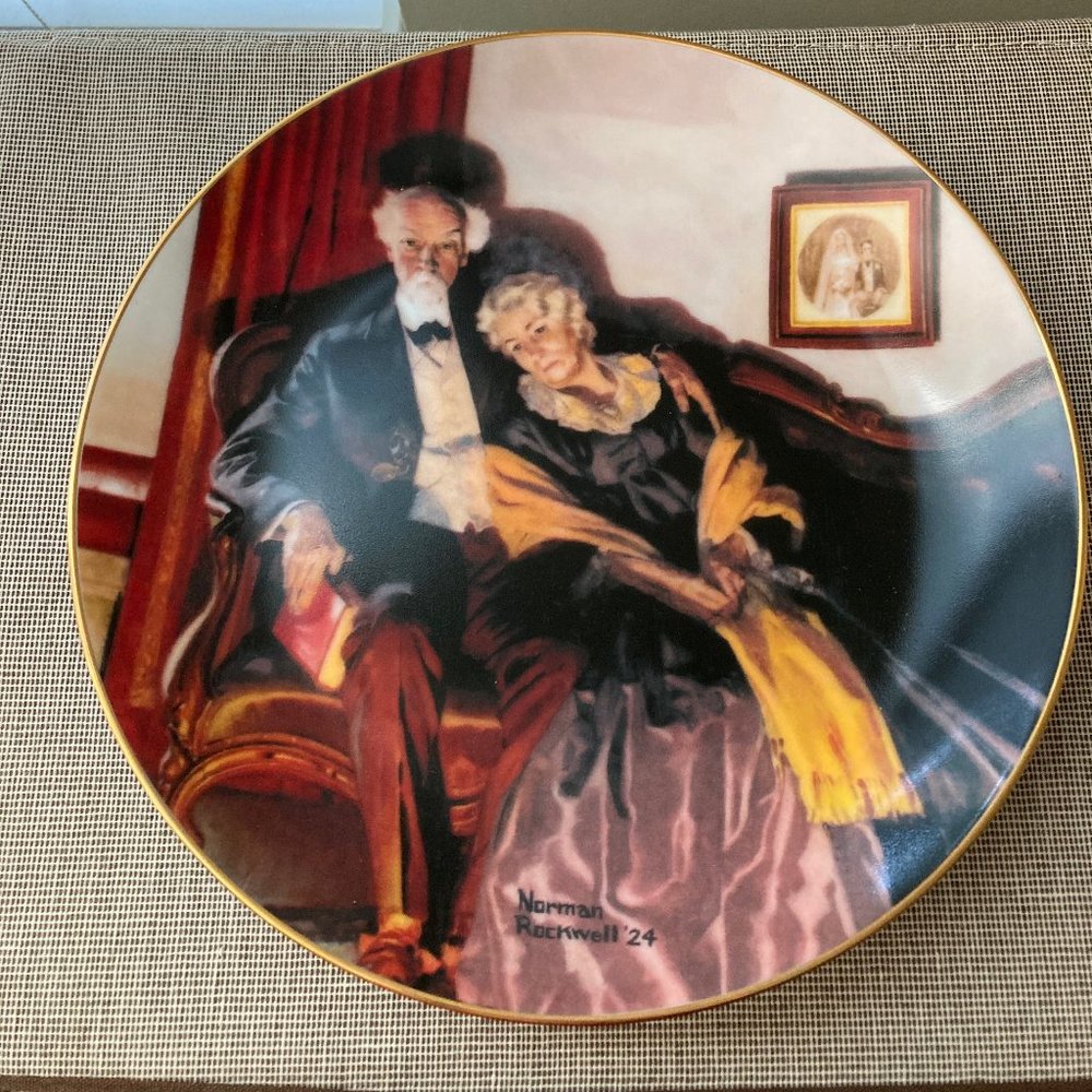 Norman Rockwell Small Plate